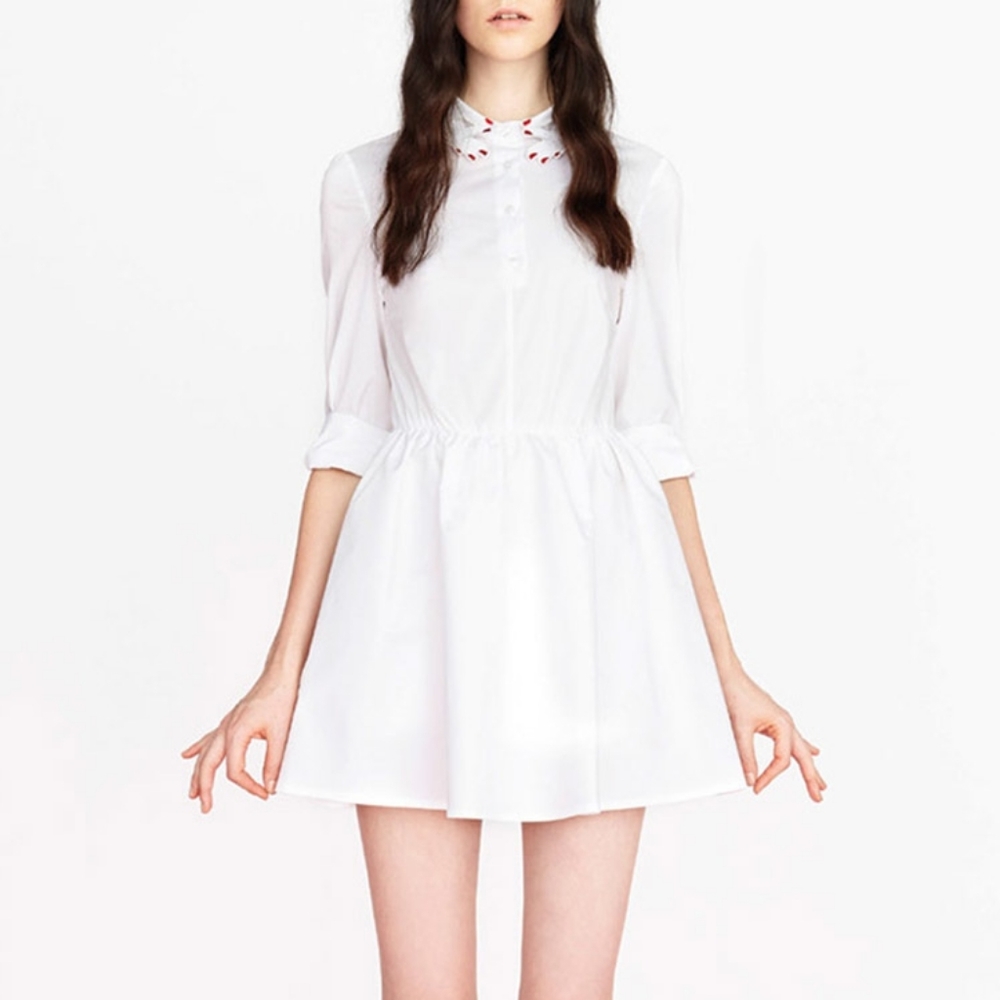 Vivetta Mini Dress with Hand Collar